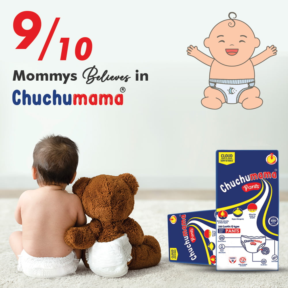Teddy Baby Diaper Pants Small Size 3-8kg 42 Diaper Pants Pack With Free  Bonne Baby Encee Soother